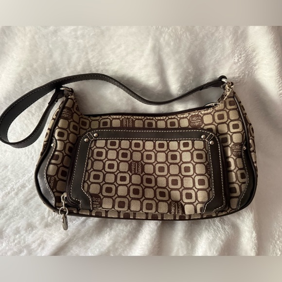 liz & co. Handbags - Liz & Co by Liz Claiborne Small Brown & Tan Clutch Handbag Square Within Square